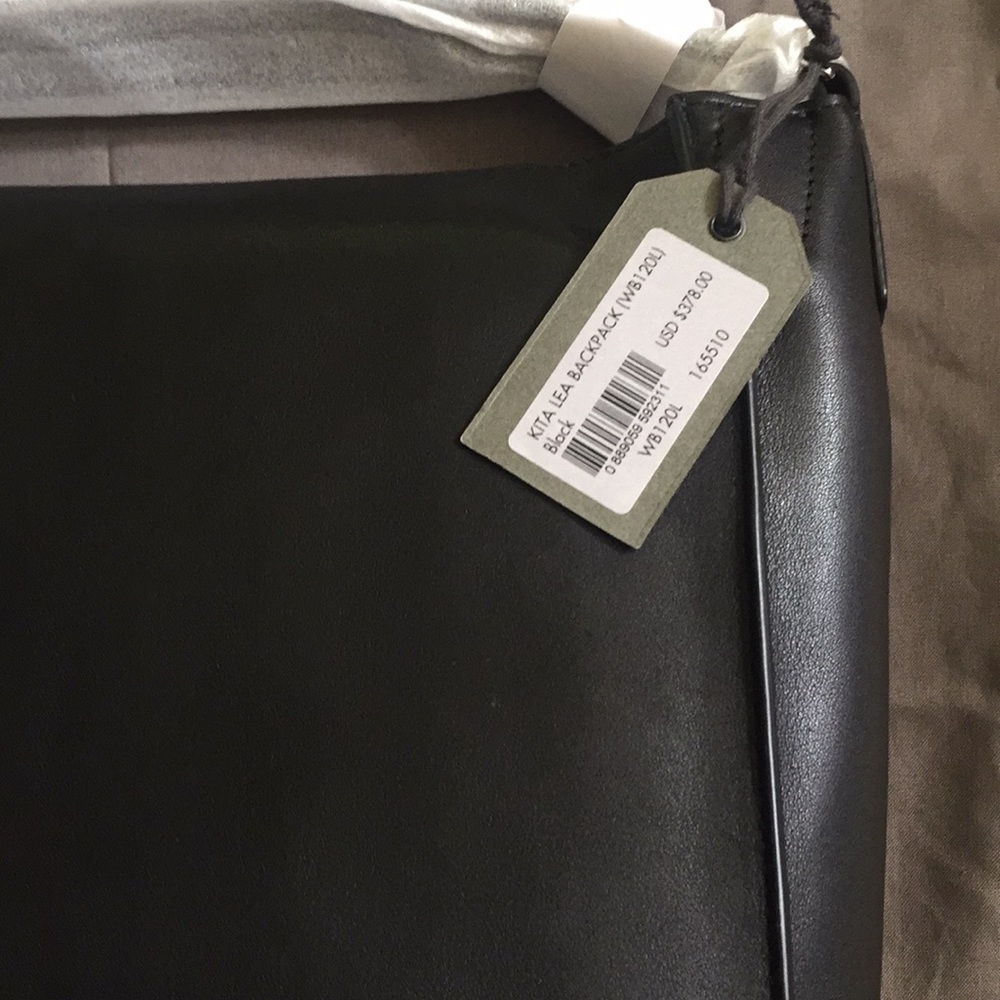 NWT All Saints Black Kita Lea Backpack - Picture 7 of 7